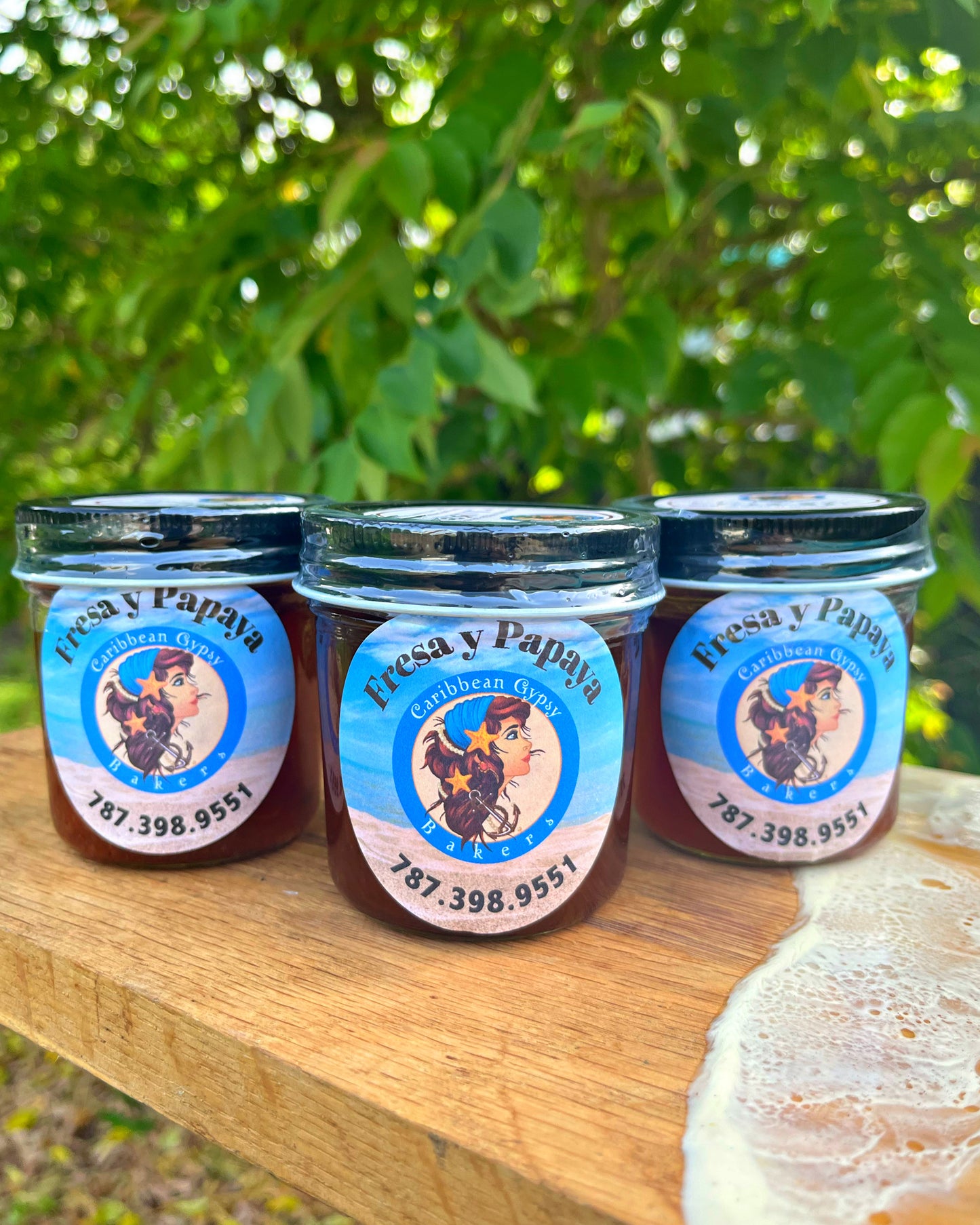 Mermelada de fresa y papaya